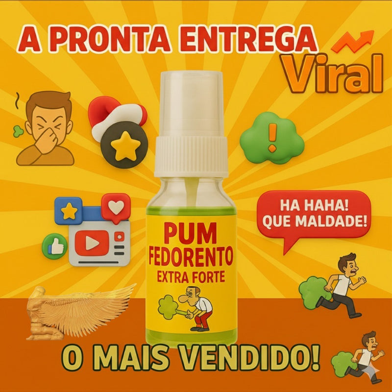 Peido Spray de Pum Fedorento Pegadinha Super Forte Zoação Garantida - Pegadinha - Trolagem - Peido Fake - Peido Alemão